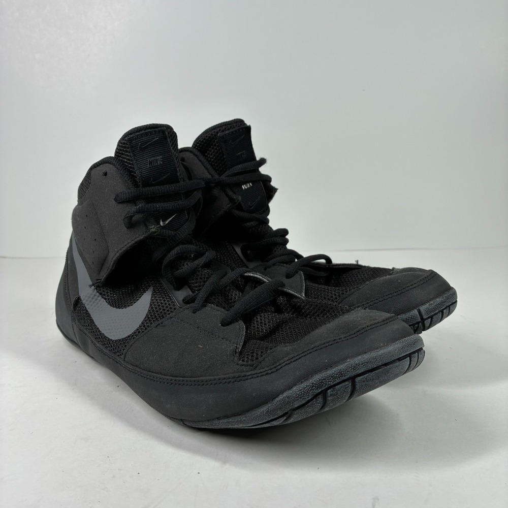 Nike Fury Men's US 11.5 Black Dark Gray Wrestling Boxing MMA Shoes AO2416-010 - Picture 13 of 16